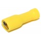 PUSH-ON 6,3mm FEMALE INSULATED YELLOW