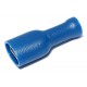 PUSH-ON 6,3mm FEMALE INSULATED BLUE