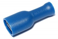 PUSH-ON 6,3mm FEMALE INSULATED BLUE