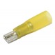 PUSH-ON 6,3mm FEMALE YELLOW HEAT SHRINKABLE