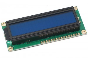 LCD DISPLAY 2x16 BLUE/WHITE WITH LED BACKLIGHT