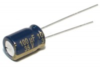 LOW ESR ELECTROLYTIC CAPACITOR 100UF 35V 8x12mm