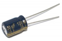 LOW ESR ELECTROLYTIC CAPACITOR 120UF 35V 8,5x12mm