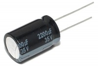 LOW ESR ELECTROLYTIC CAPACITOR 2200UF 35V 16x26mm