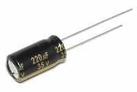 LOW ESR ELECTROLYTIC CAPACITOR 220UF 35V 8x16mm