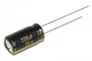 LOW ESR ELECTROLYTIC CAPACITOR 220UF 35V 8x16mm