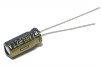 LOW ESR ELECTROLYTIC CAPACITOR 2,2UF 100V 5x12mm