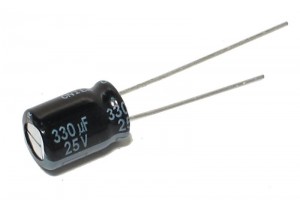 LOW ESR ELECTROLYTIC CAPACITOR 330UF 25V 8x12mm