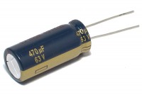 LOW ESR ELECTROLYTIC CAPACITOR 470UF 63V 13x31mm