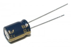 LOW ESR ELECTROLYTIC CAPACITOR 68UF 63V 8x12mm