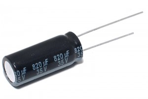 LOW ESR ELECTROLYTIC CAPACITOR 820UF 35V 10x26mm