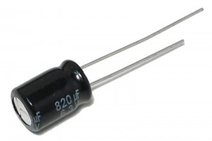 LOW ESR ELECTROLYTIC CAPACITOR 820UF 6,3V 8x12mm