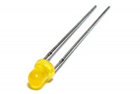 LED 3mm YELLOW 12mcd 40deg