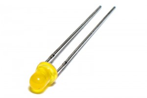 LED 3mm YELLOW 12mcd 40deg