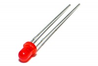 LED 3mm RED 20mcd 60deg