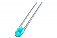 LED 3mm BLUE 500mcd 40deg