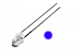 LED 3mm BLUE 1500mcd 20deg