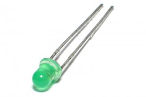 LED 3mm GREEN 15mcd 60ast