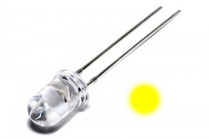 LED 5mm KELTAINEN 10000mcd 30ast