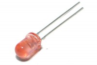 LED 5mm LIGHT RED 100mcd 30deg