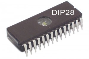 EPROM MEMORY IC 8Kx8 250ns DIP28 (used)