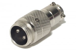 MIC CONNECTOR 2-PIN MALE