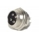 MIC CONNECTOR 4-PIN PANEL MOUNTSOCKET