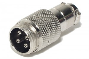 MIC CONNECTOR 4-PIN MALE