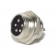 MIC CONNECTOR 5-PIN PANEL MOUNTSOCKET