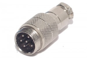 MIC CONNECTOR 6-PIN MALE