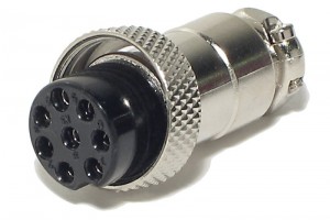 MIC CONNECTOR 8-PIN FEMALE