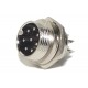 MIC CONNECTOR 8-PIN PANEL MOUNTSOCKET