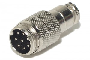 MIC CONNECTOR 8-PIN MALE