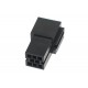 Mini-ISO CAR RADIO SOCKET BLACK