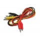 4mm TEST LEADS WITH CROCODILE CLIPS BLK+RED+YEL 0,8m