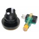 MICRO SWITCH WITH LARGE BUTTON AND YELLOW 12V LED LIGHT