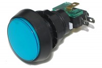 MICRO SWITCH WITH LARGE BUTTON AND BLUE 12V LED LIGHT