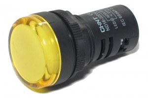 LED INDICATOR LIGHT Ø22mm 230V YELLOW