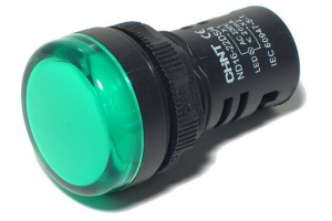 LED INDICATOR LIGHT Ø22mm 230V GREEN