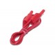 4mm SAFETY TEST LEAD CHAINABLE RED 1m