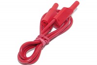 4mm SAFETY TEST LEAD CHAINABLE RED 1m