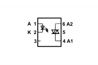 OPTOCOUPLER MOC3020 DIP6