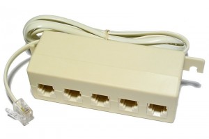 RJ11-ADAPTER 1x MALE / 5x FEMALE