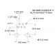 RJ12 (6P6C) SOCKET PCB STRAIGHT