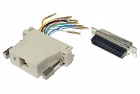 D-LIITIN ADAPTERIRASIA RJ45 (8P8C) / D25 UROS