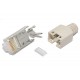 Hirose RJ45 (8P8C)-LIITIN CAT5e SUOJATTU HARMAA