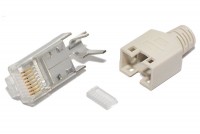 Hirose RJ45 (8P8C)-LIITIN CAT5e SUOJATTU HARMAA