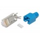 Hirose RJ45 (8P8C)-CONNECTOR CAT5e SHIELDED BLUE