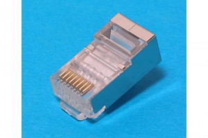 RJ45-PURISTUSLIITIN CAT6-FTP YKSISÄIKEISELLE KAAPELILLE