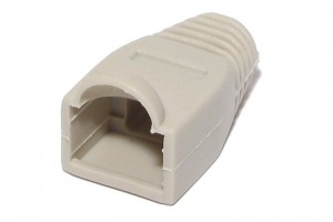 RJ45 (8P8C) CONNECTOR RUBBER BOOT GRAY